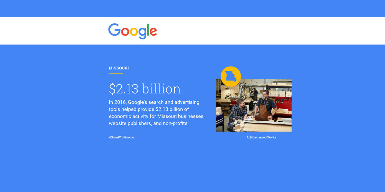 Artificer Wood Works featured in Google’s Economic Impact Report