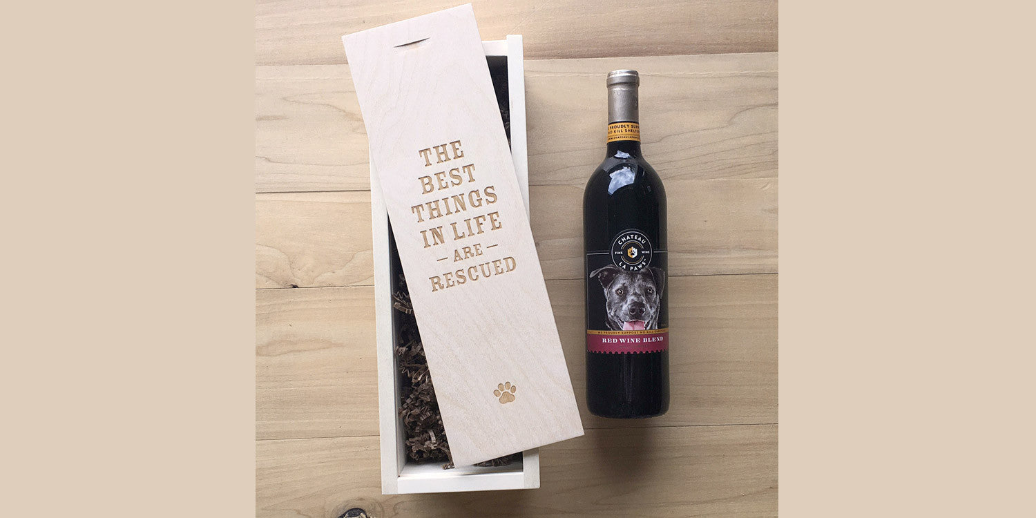 Celebrating “Adopt a Shelter Dog Month” with Wine