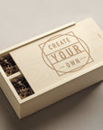 Custom 2-Bottle / 1 Lid Wine Box