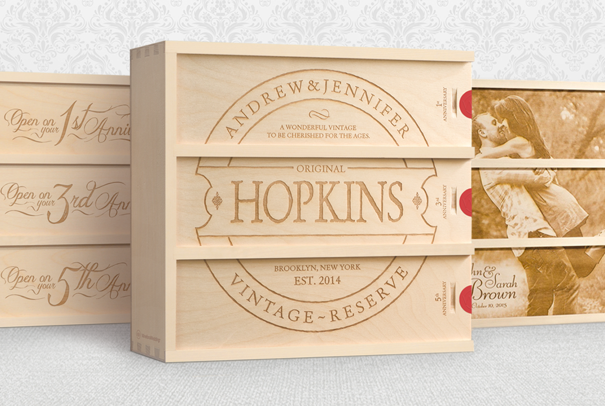 anniversary wine boxes