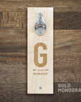 Monogram Bottle Opener