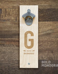 Monogram Bold Bottle Opener