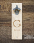 Monogram Vintage Bottle Opener