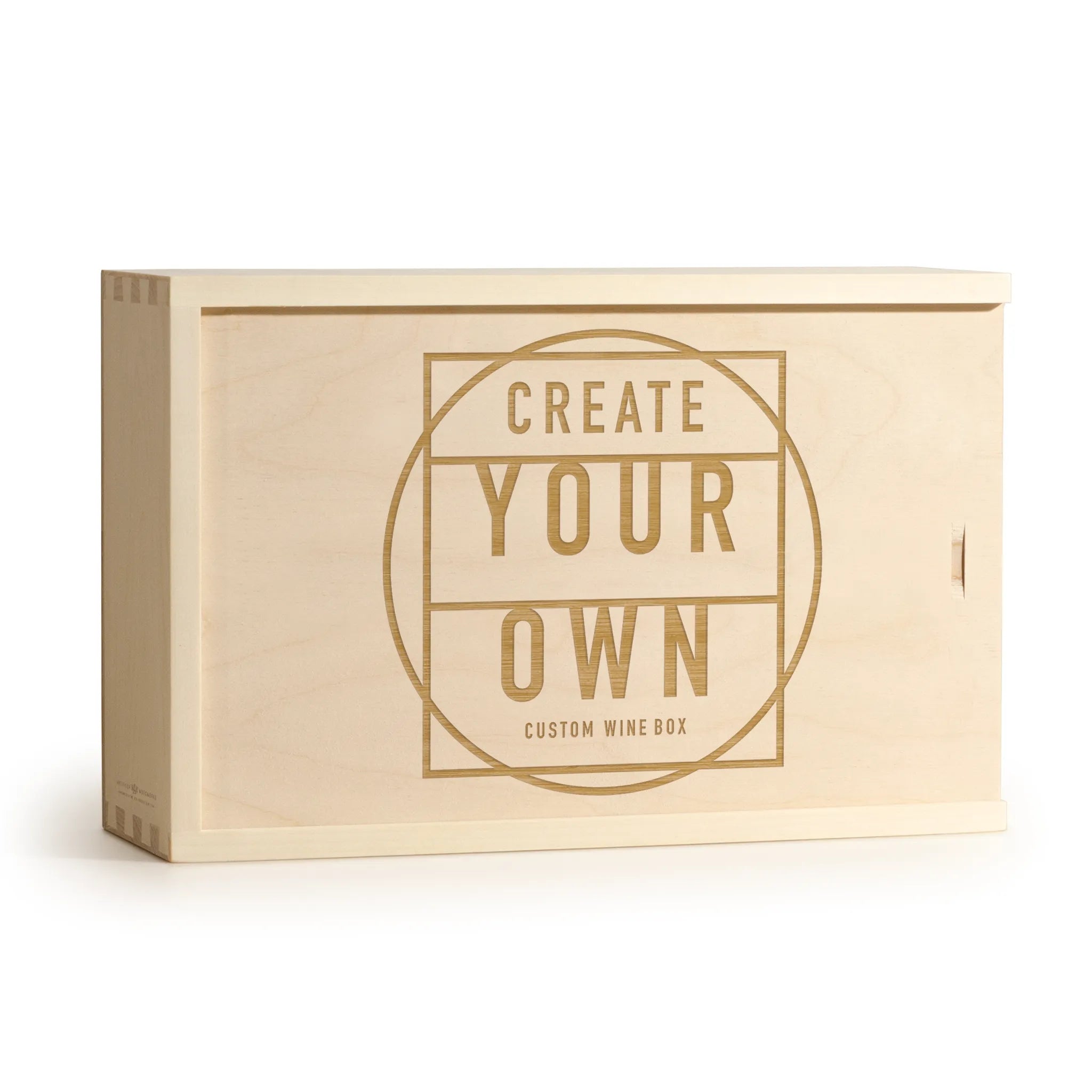 Custom Engraved 2 Bottle Wine Box