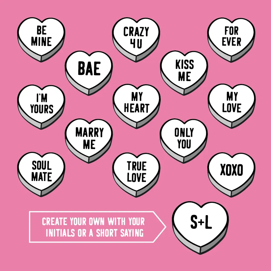 Candy Hearts Wine Box