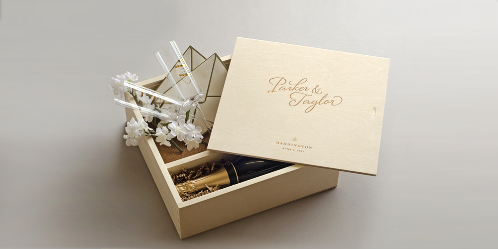 personalized ceremony wine box 