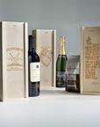 custom logo one bottle wine box