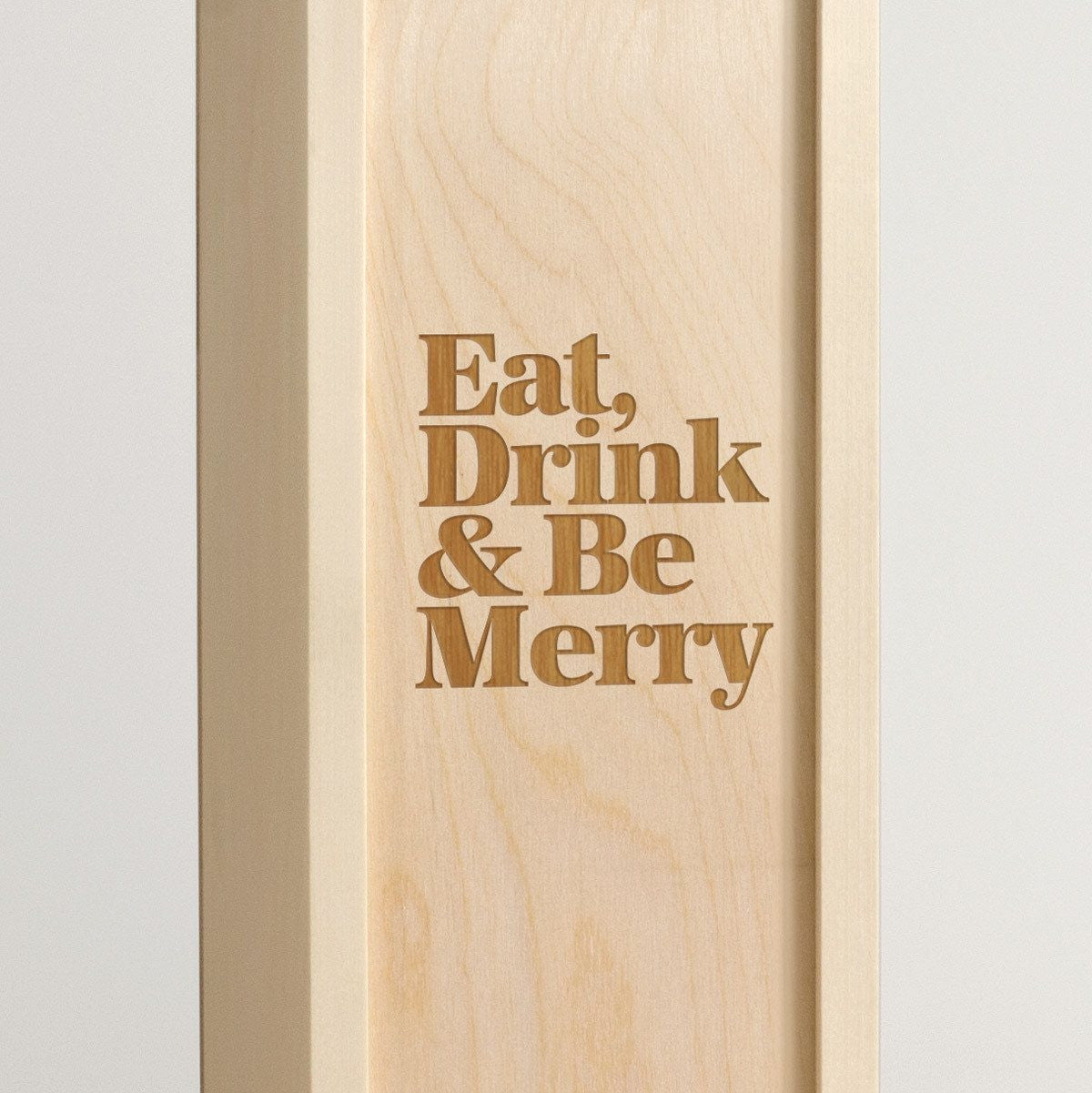 Eat Drink Be Merry - Holiday Wine Box - Detail Image