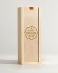 Happy Holidays Seal Wine Box