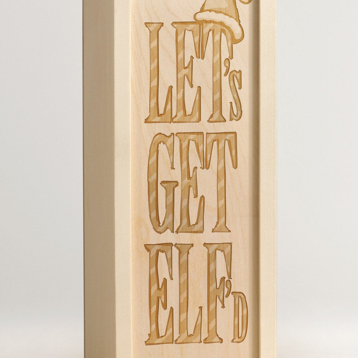 Lets Get Elfd - Christmas Wine Box - Detail Image