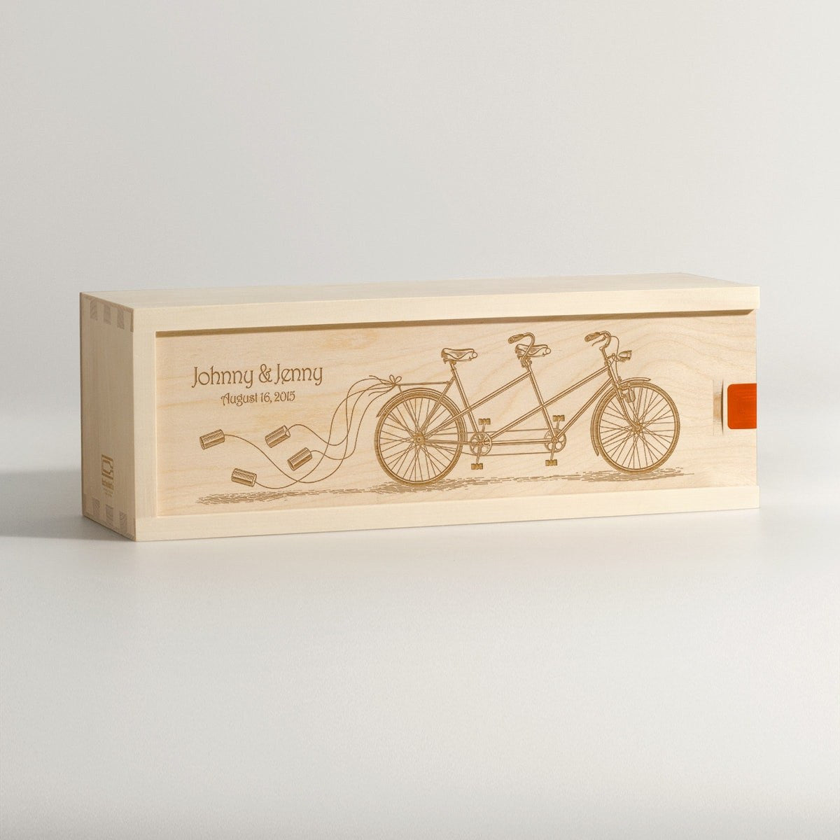 Pedal Together - Wedding Wine Box - Main Image
