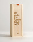 Girls Just Wanna - Song Lyrics Wine Box