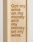 Wine On My Money - Rap Lyrics Wine Box - Detail Image