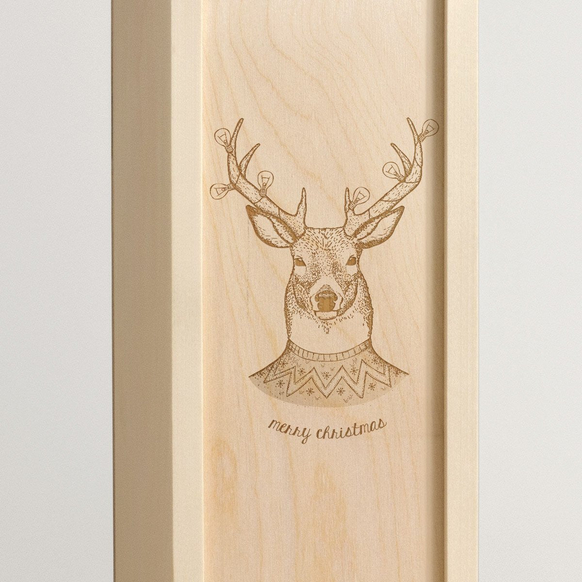 Christmas Stag - Wine Box - Detail Image 1
