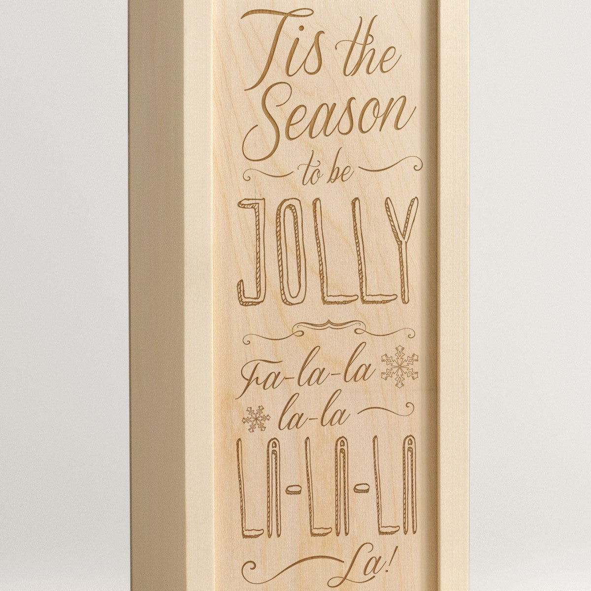 Tis The Season - Christmas Wine Box - Detail Image