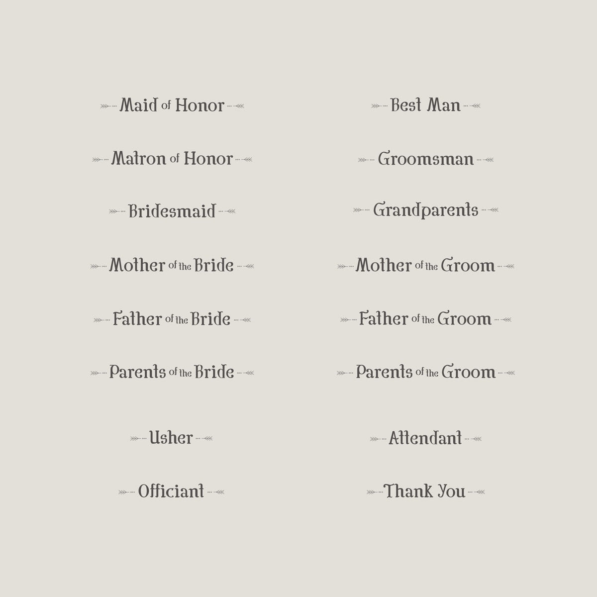 Wedding Party Vintage - Wine Box - Title Selection