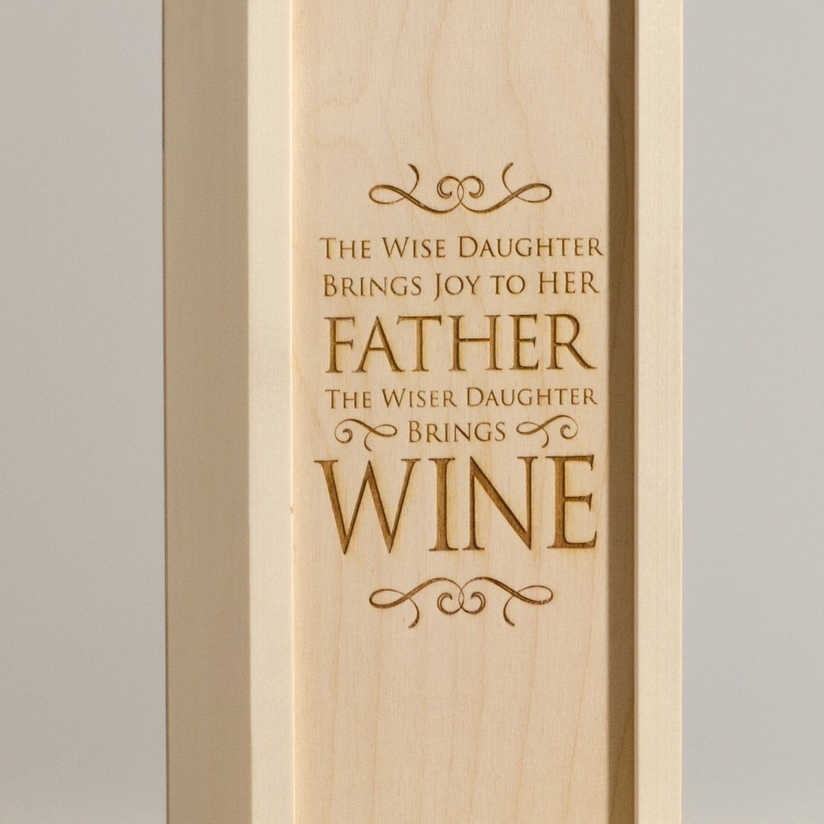 Wise Daughter - Wine Box for Dad - Detail Image
