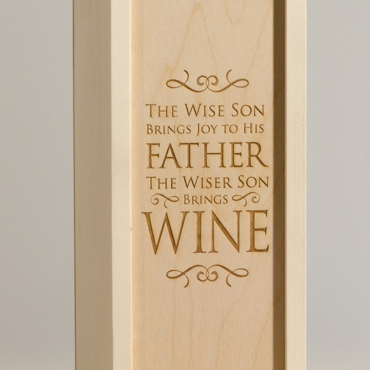 Wise Son - Wine Box for Dad - Detail Image