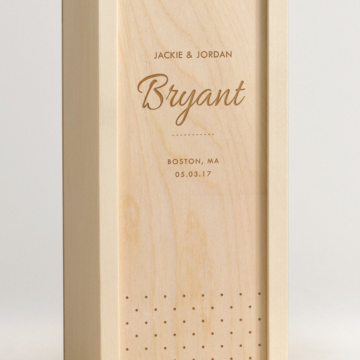 Chic Toast Wine Box Detail