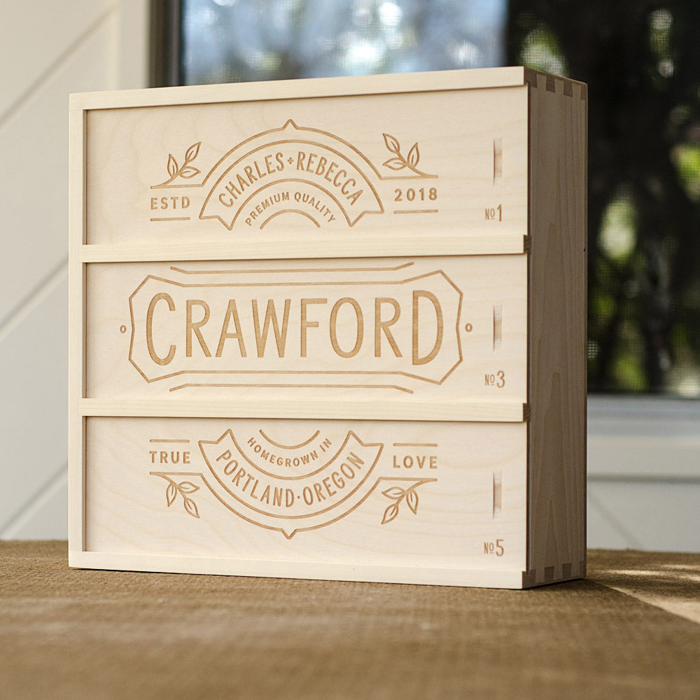 Wedding Ceremony Wine Box - The Designer – Artificer Wood Works