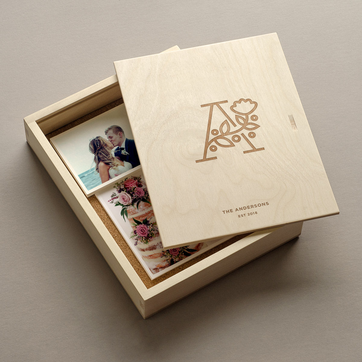 The Botanist - Keepsake Photo Box with photos