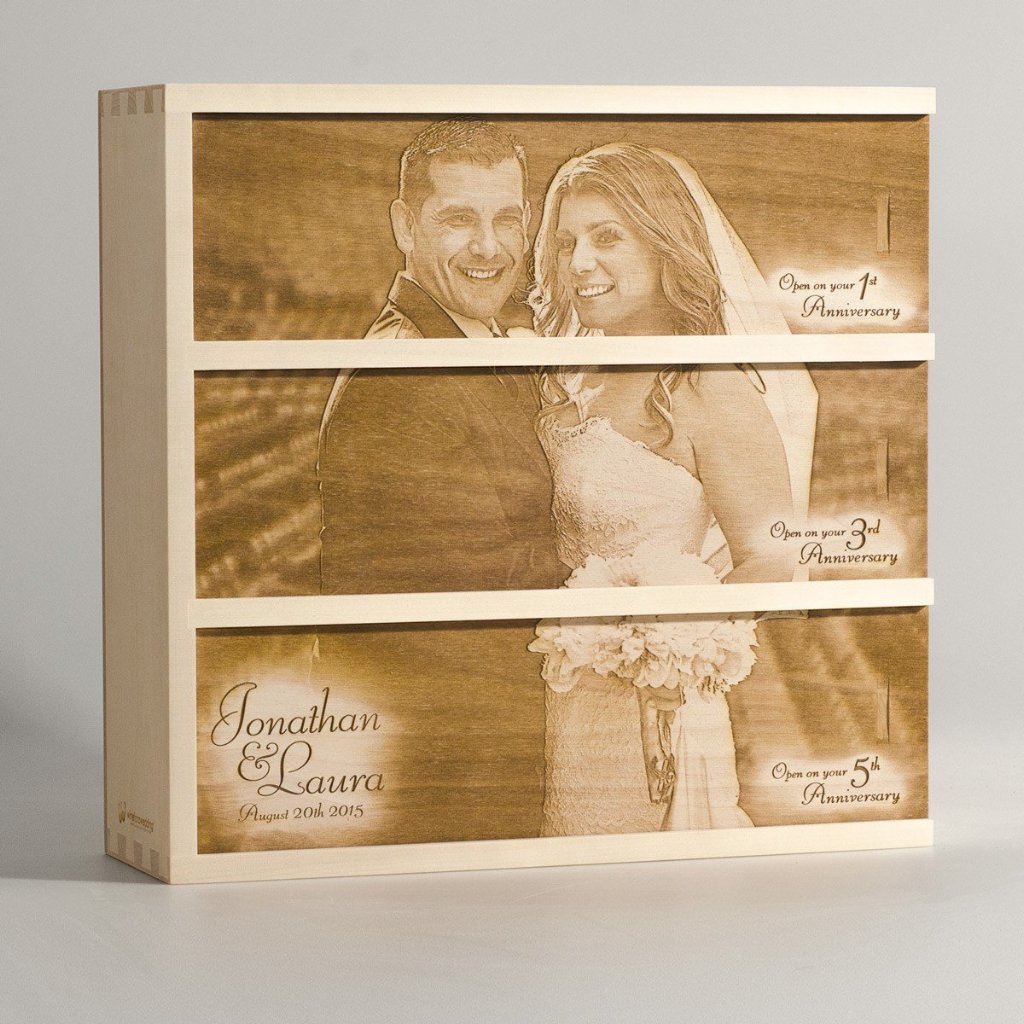 Photo Box - Wedding Wine Box - by WineforaWedding