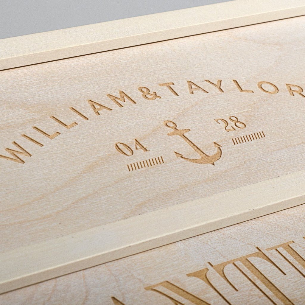 Anchors Aweigh Anniversary Wine Box - Detail 2