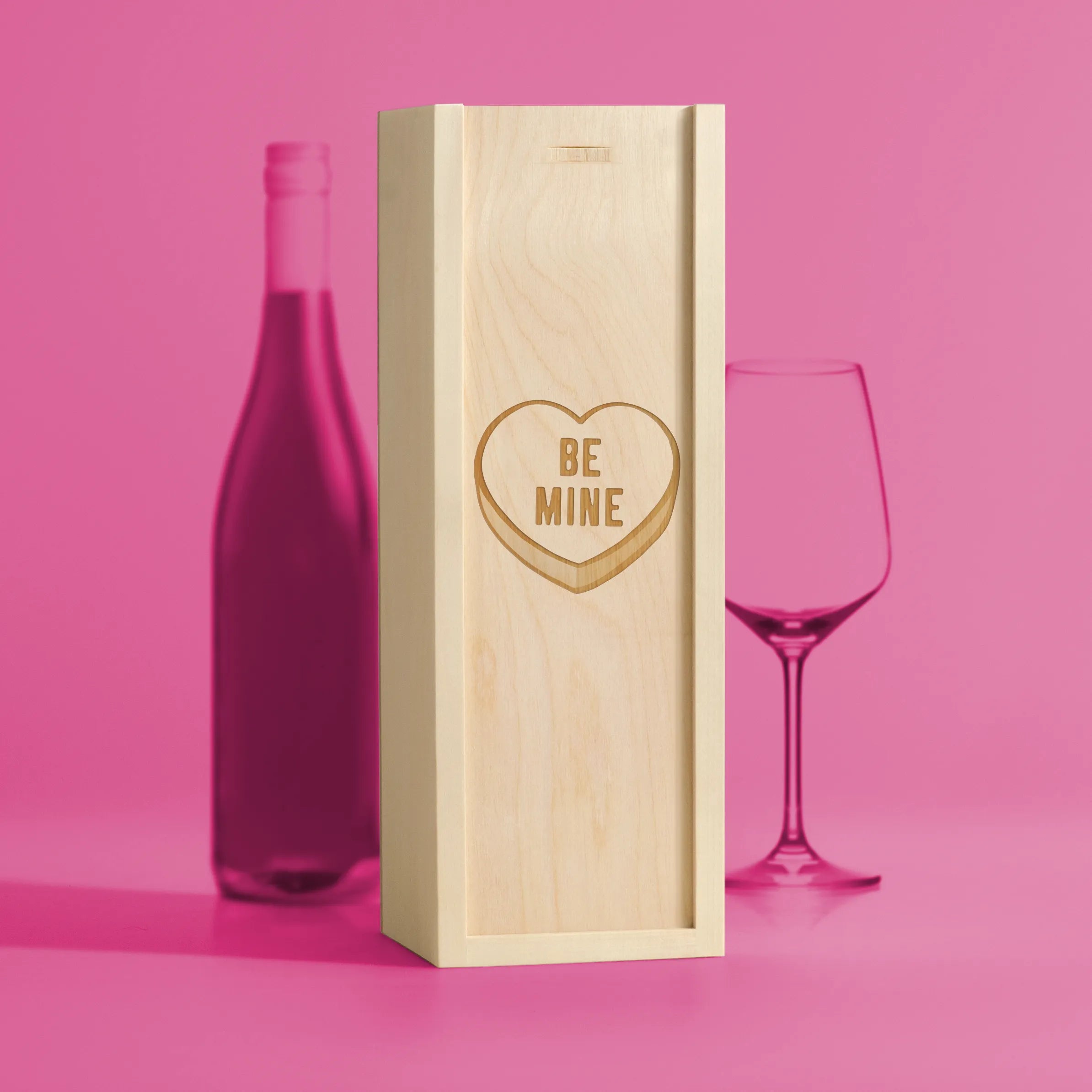 Be Mine Valentines Day Gift Wine Box