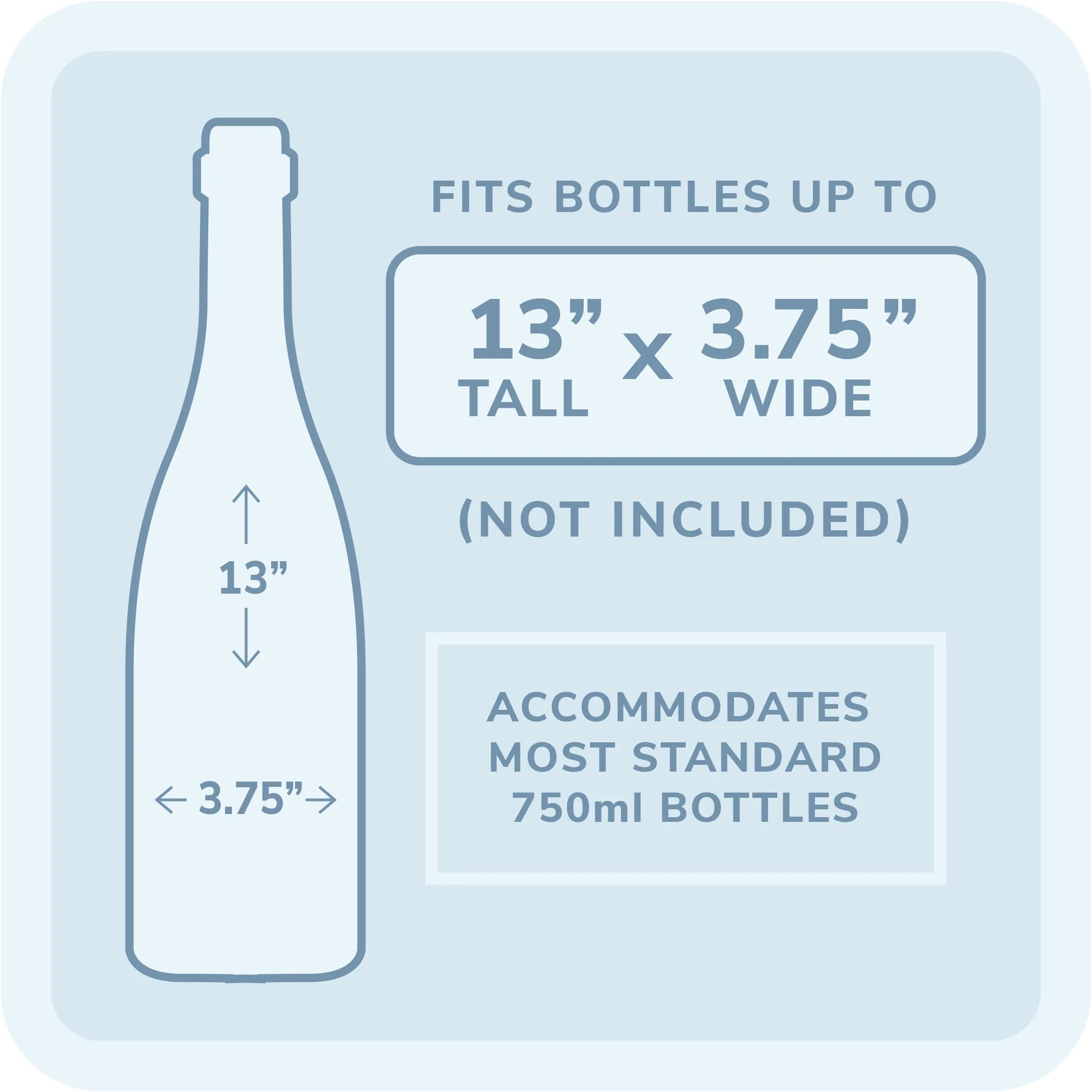 Wine Bottle - Standard (750 mL) Dimensions & Drawings