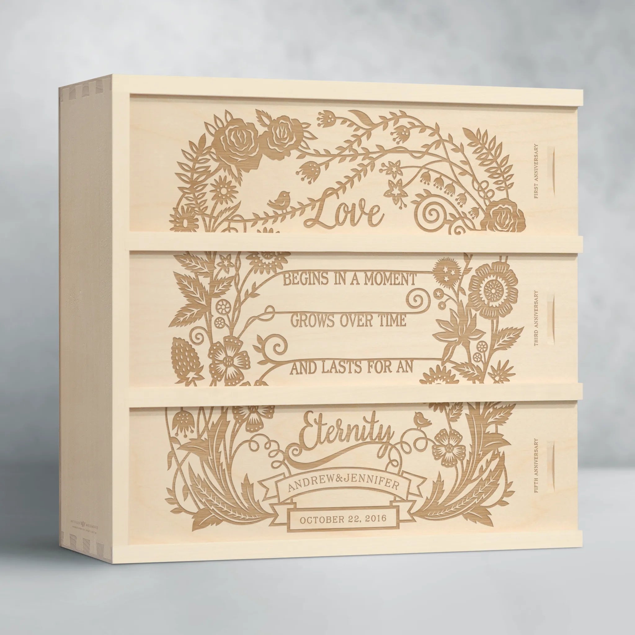 Eternal Love Anniversary Wine Box