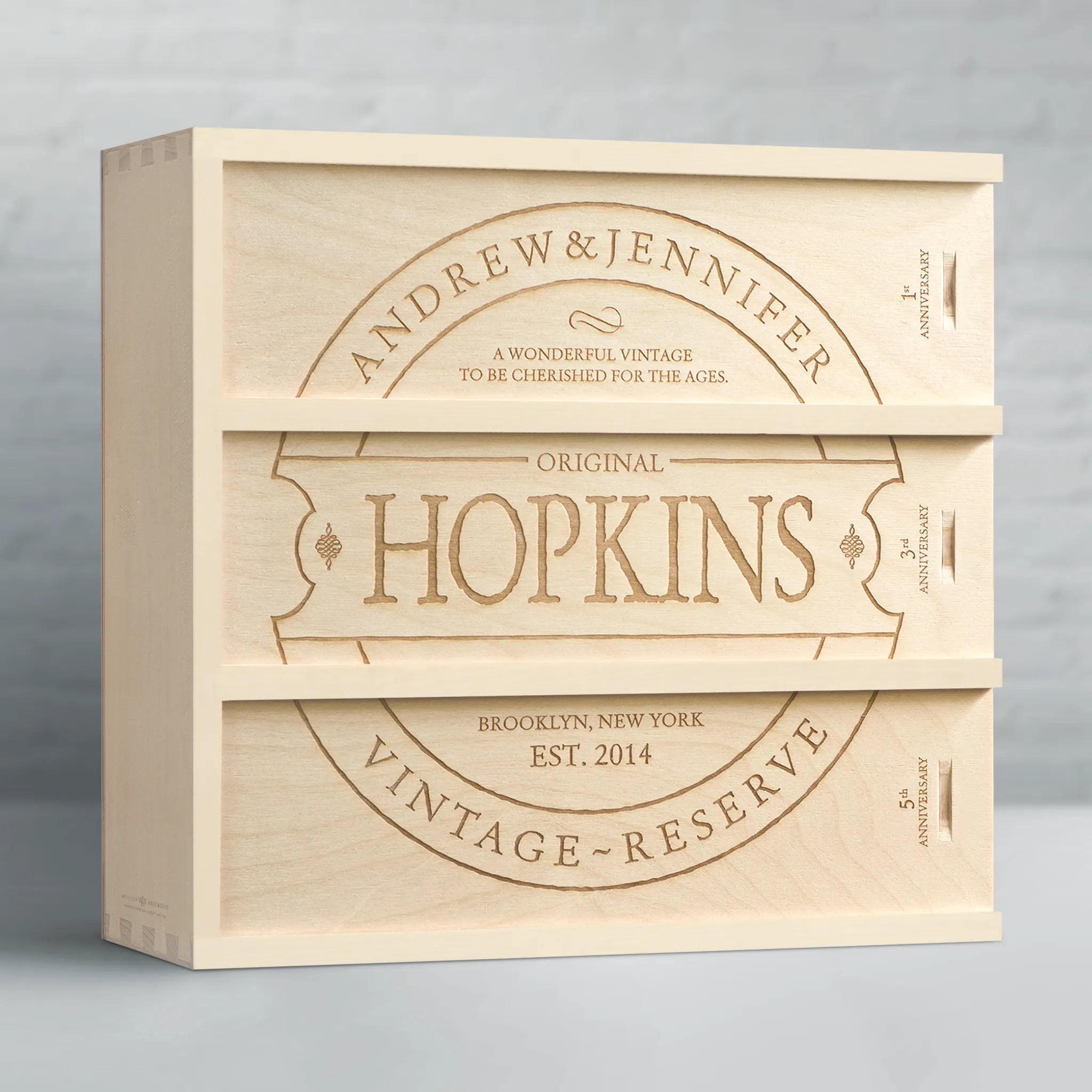 Anniversary Wine Box Family Vintage 