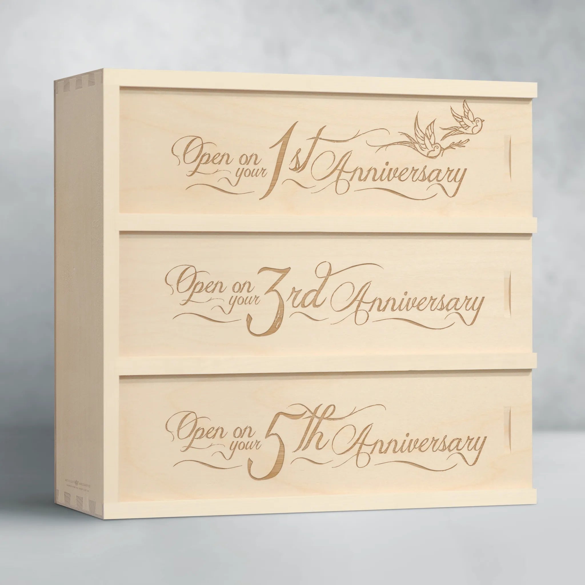 Love Birds Wedding Gift Wine Box