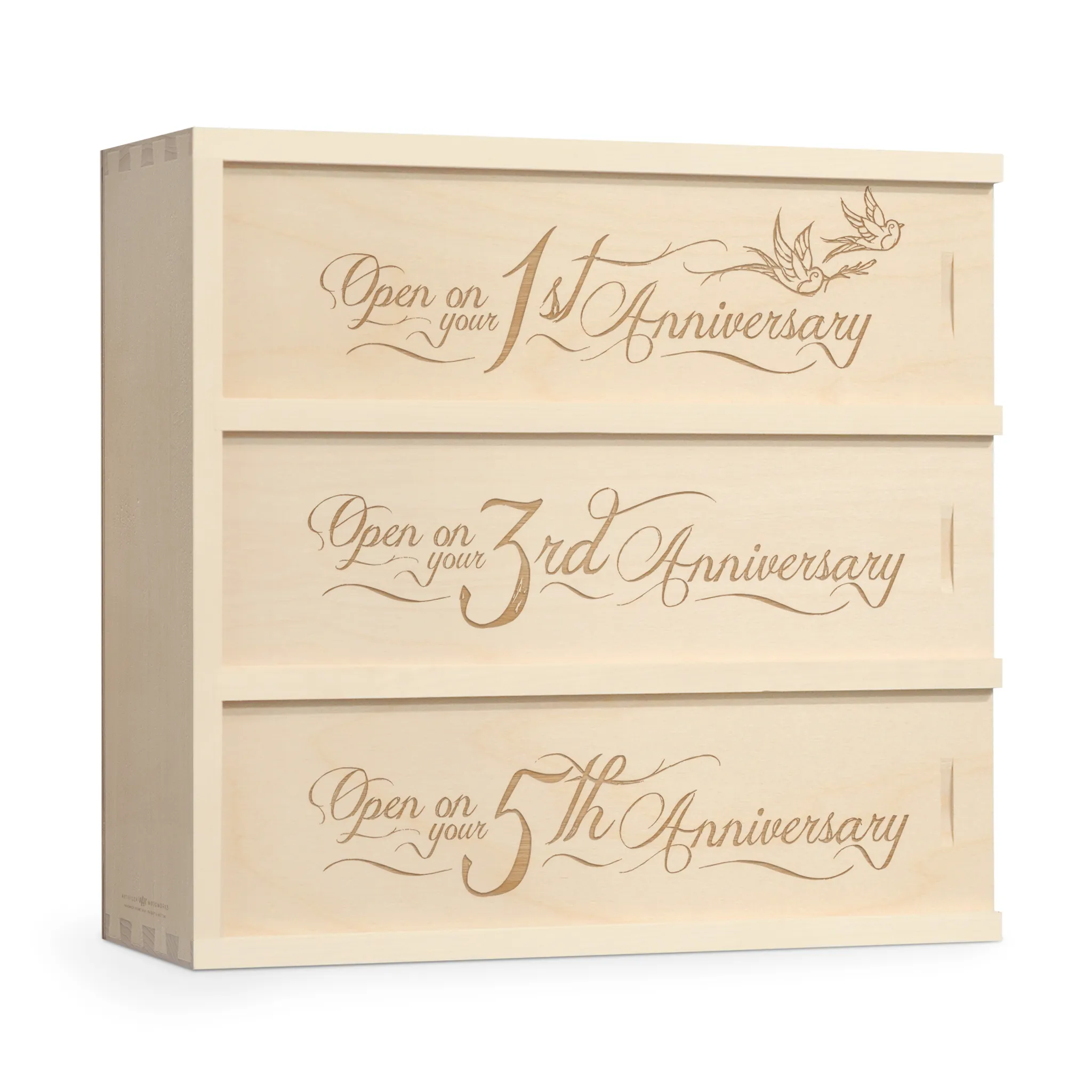 Love Birds Wedding Gift Wine Box