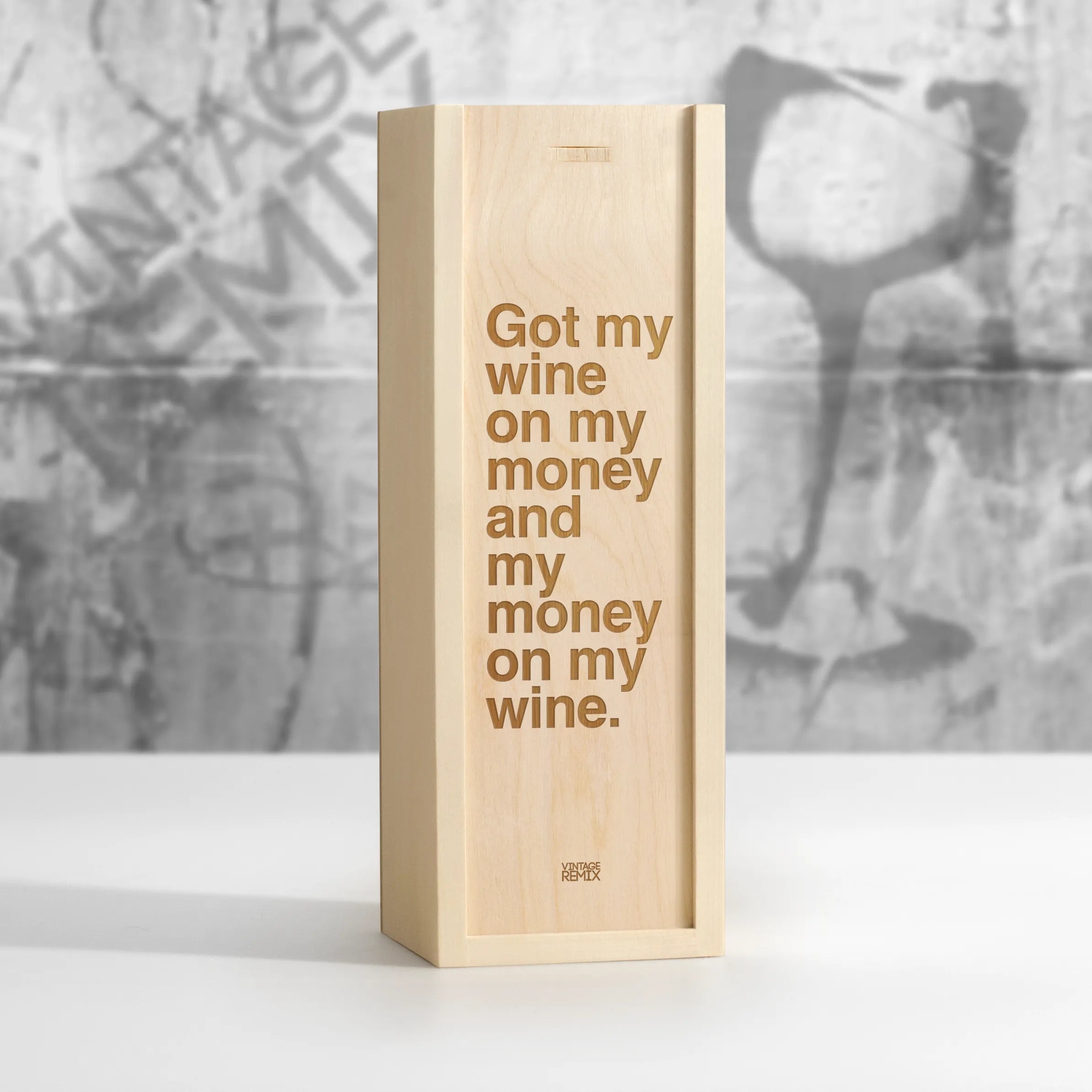 Rap Lyric Wine Box Gift