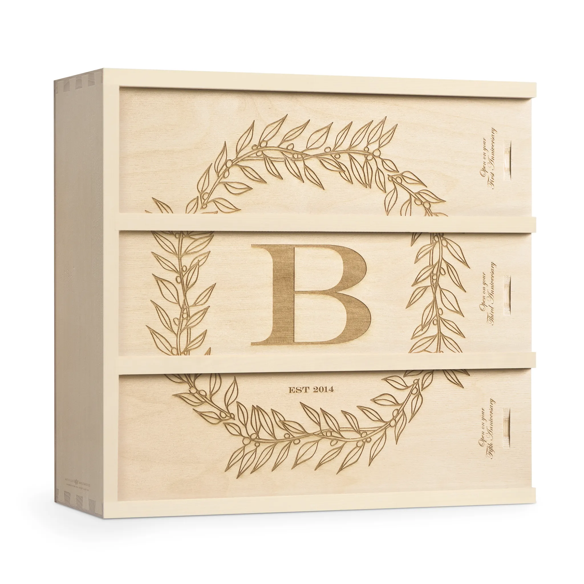 Monogram Cottage Anniversary Wine Box