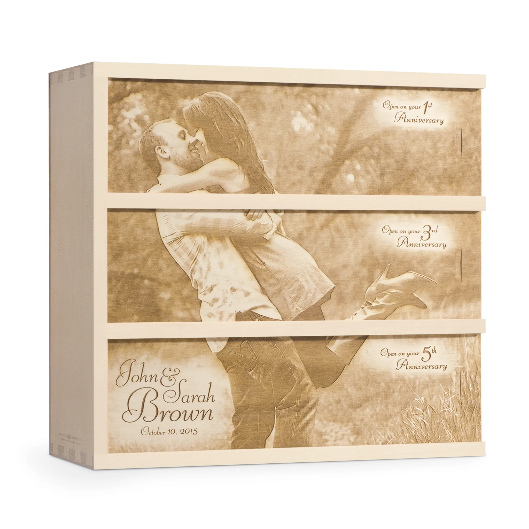 Wedding Photo Anniversary Wine Box