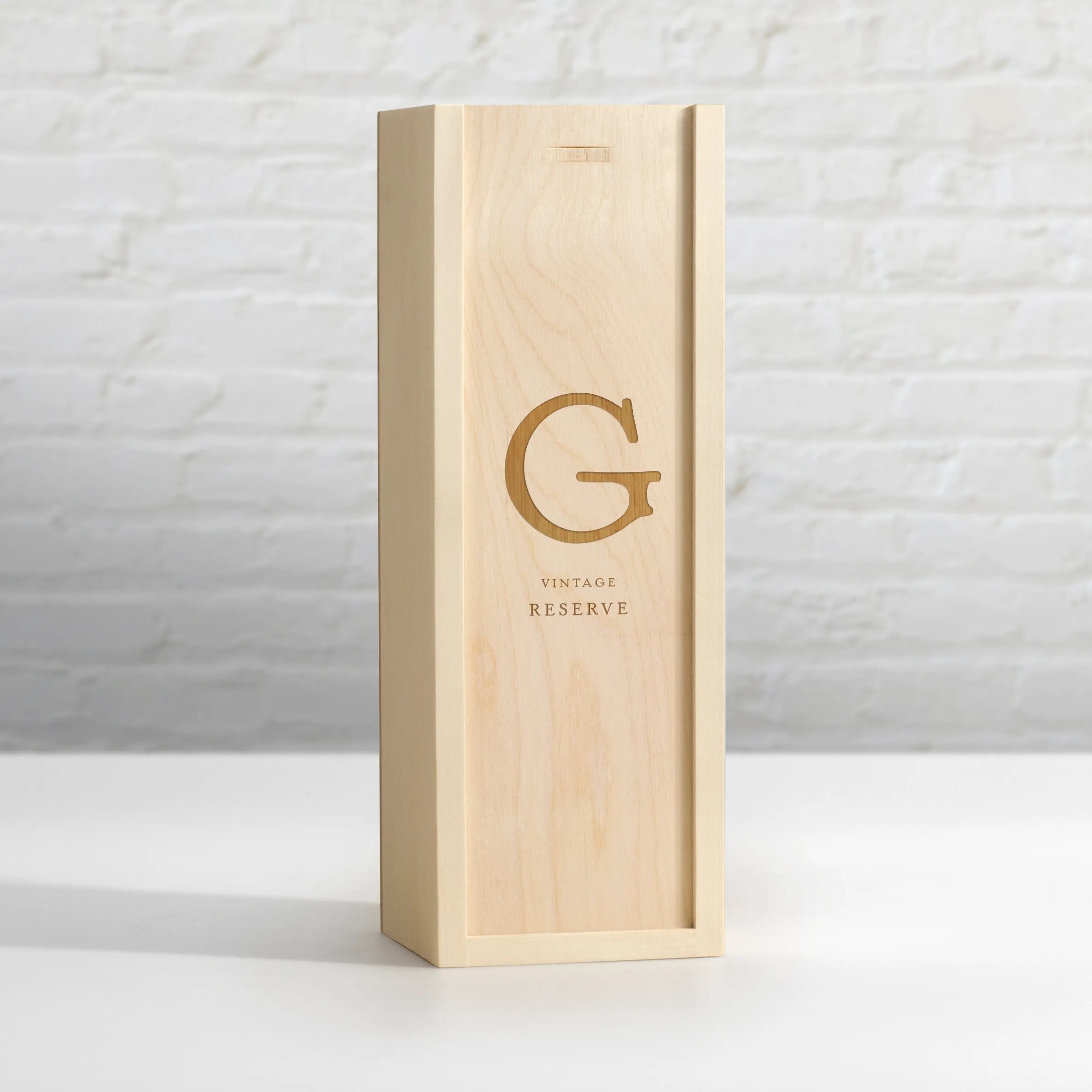 Vintage Monogram Wine Box
