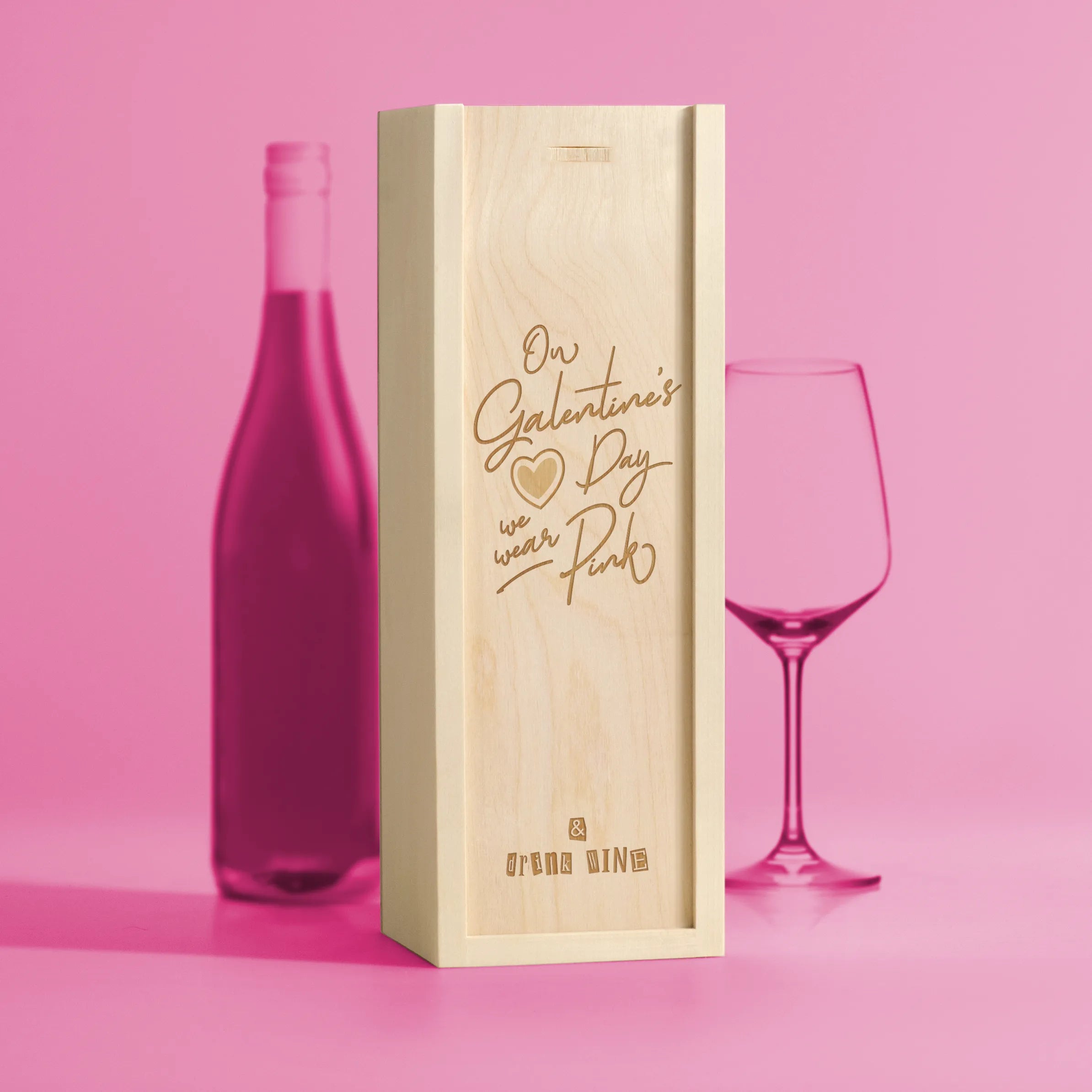 We Wear Pink Wine Box