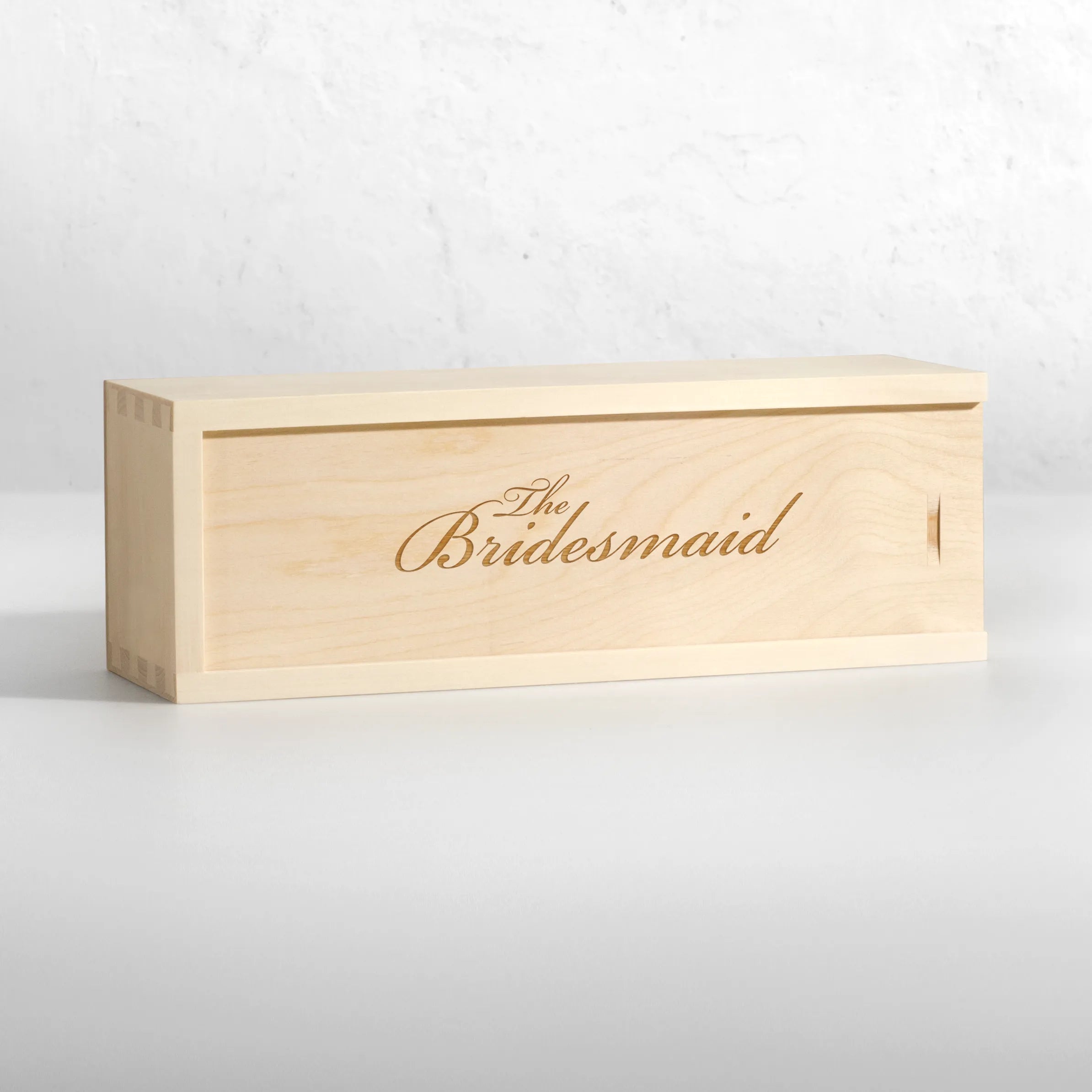 Bridesmaid Gift Wine Box Elegant