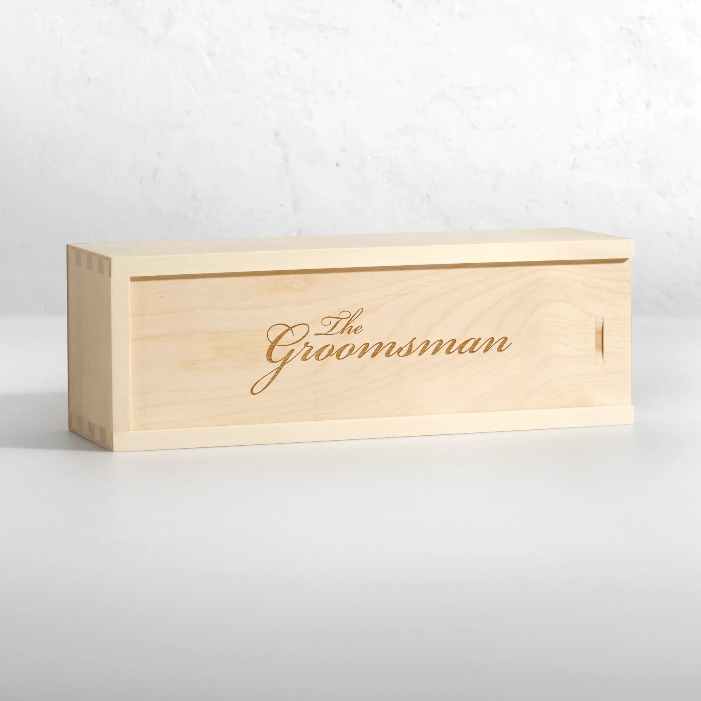 Groomsman Gift Wine Box Elegant