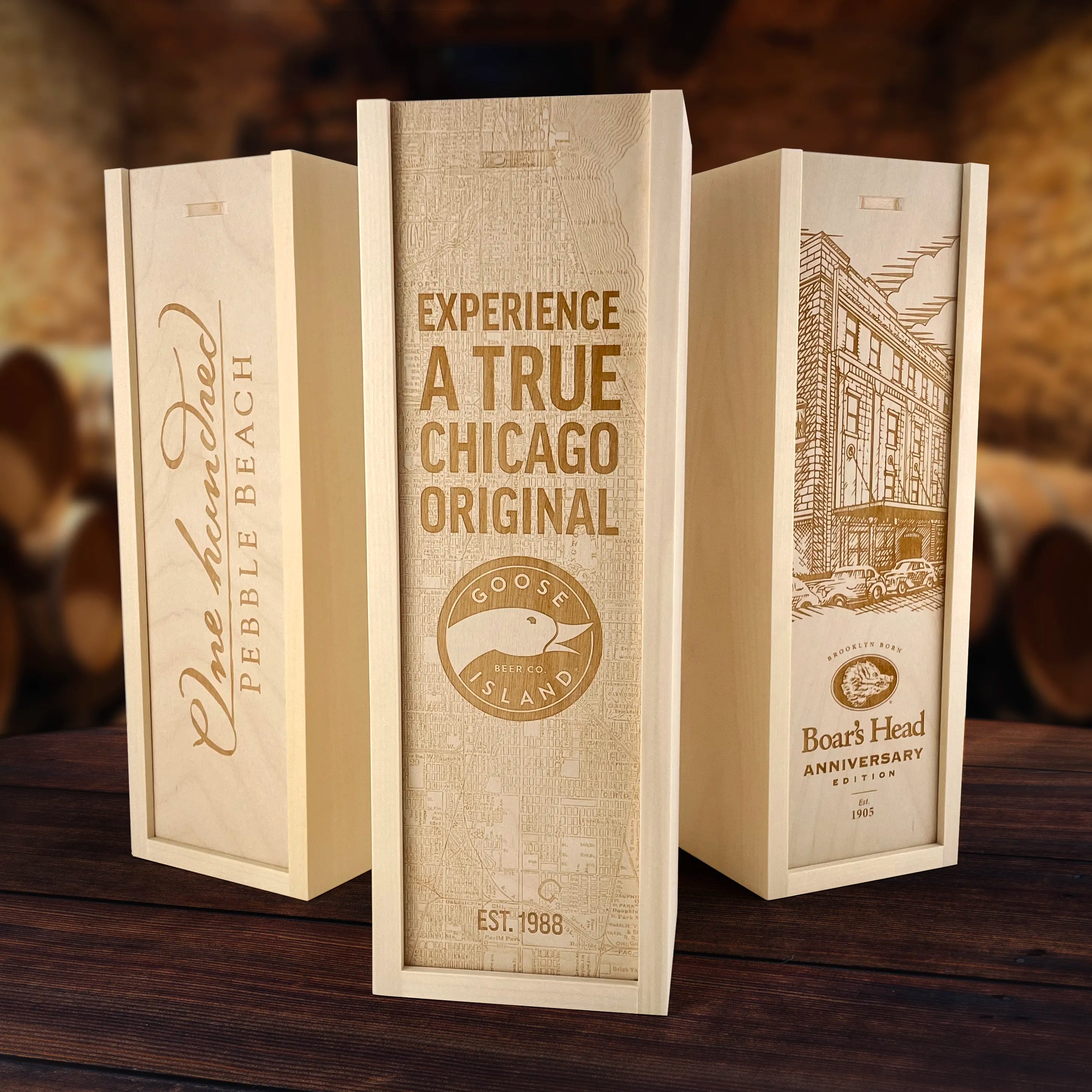 custom engraved wine boxes - the perfect corporate gift