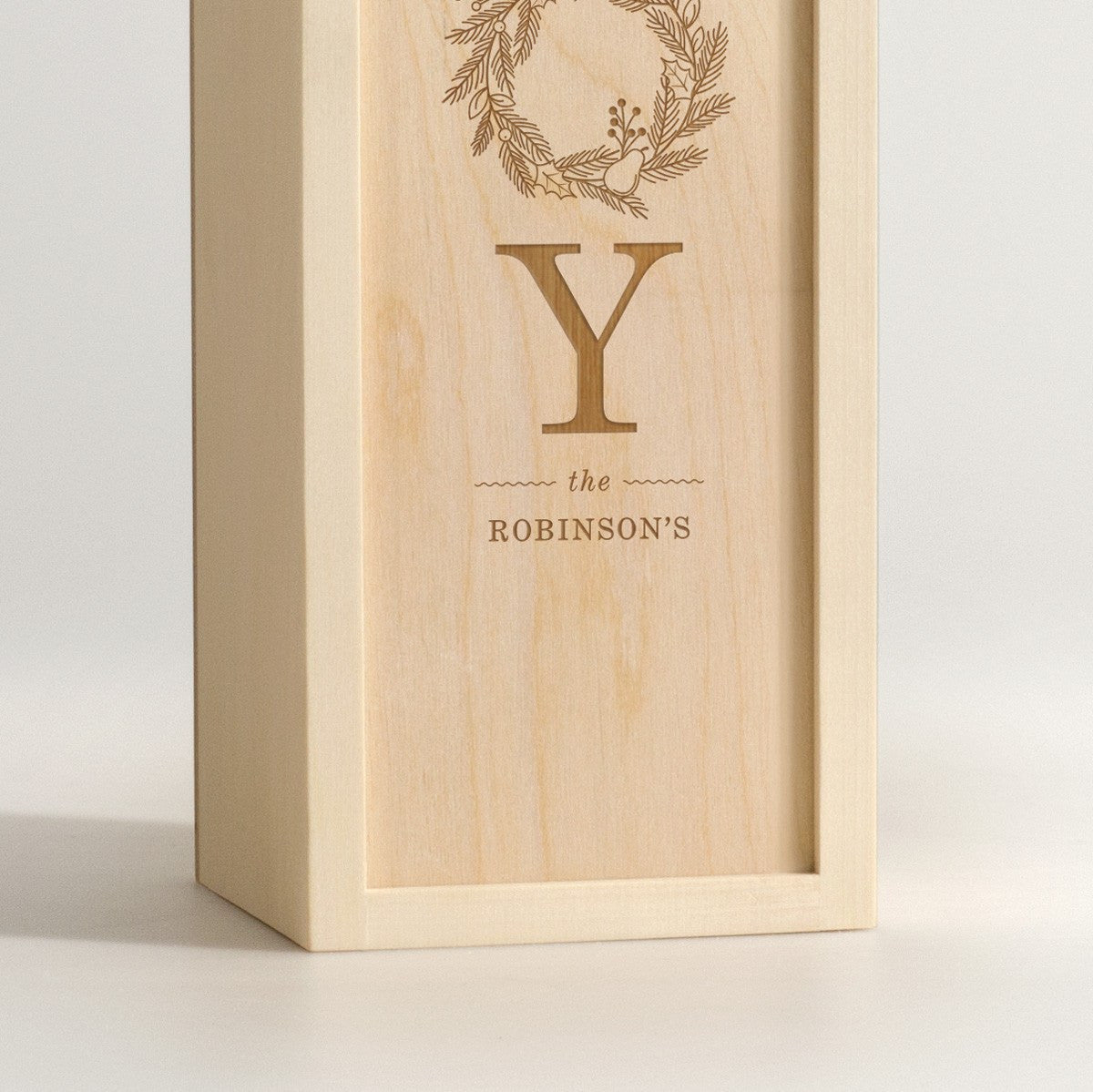 Joy Wreath - Holiday Wine Box - Detail Image