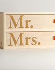 Mr. & Mrs. 2 bottle Wine Box Gift