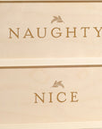 Naughty or Nice - Christmas Wine Box - Detail Image