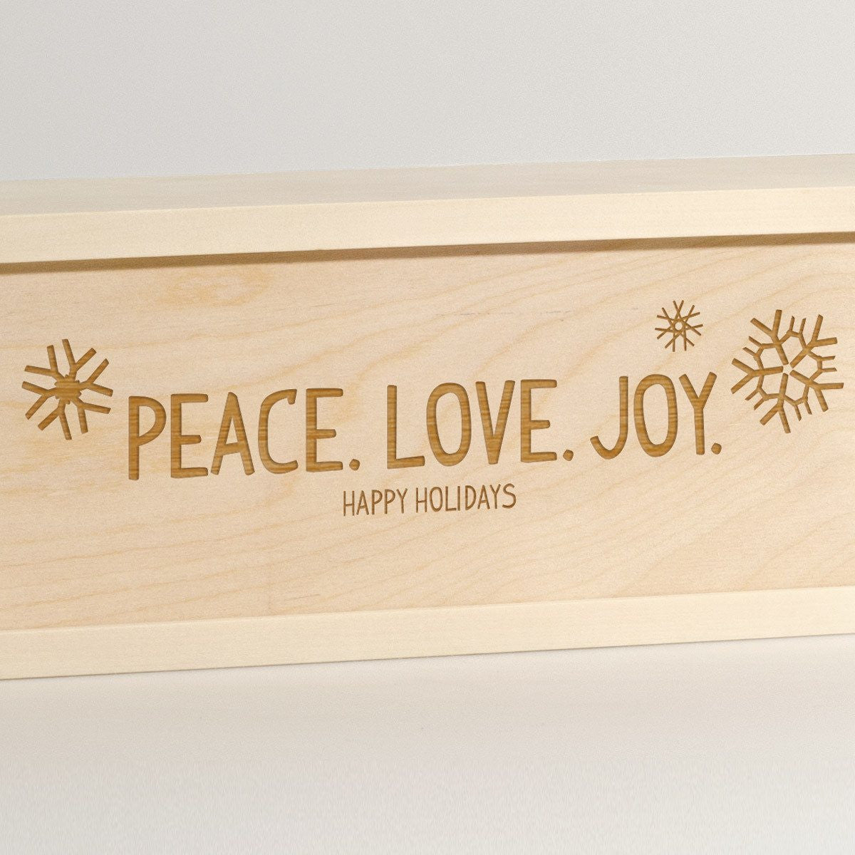 Peace Love Joy - Holiday Wine Box - Detail Image