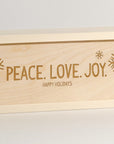 Peace Love Joy - Holiday Wine Box - Detail Image