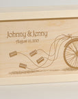Pedal Together - Wedding Wine Box - Detail Image