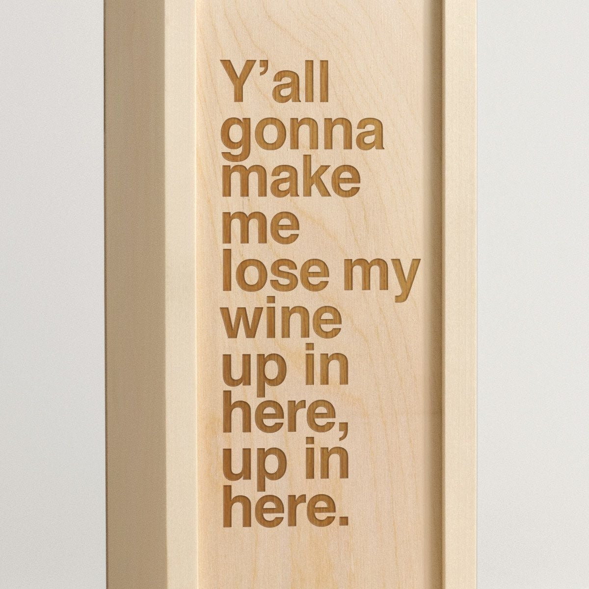 Lose My Wine - Rap Lyrics Wine Box -Detail Image