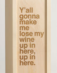 Lose My Wine - Rap Lyrics Wine Box -Detail Image