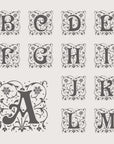 Mono Filigree - Monogram Wine Box - Font Styles 1